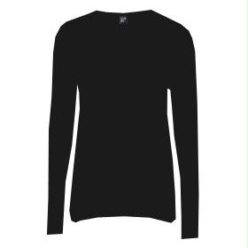 dood kas scheuren Alan Red - Stretch longsleeve T-shirt Oslo, V-hals, zwart - Wijnberger Pak  & Casual